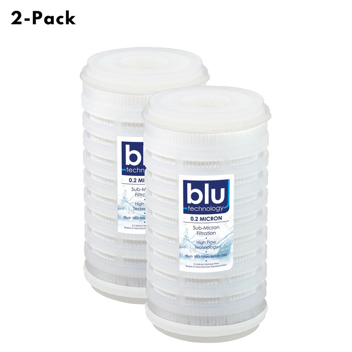 Blu Tech 5" 0.2 Micron Replacement Filters (2 Pack)