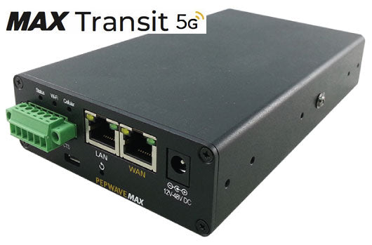 Peplink MAX Transit 5G PrimeCare Router with 5G/CAT-20 Modem